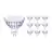 Multipack 10x Philips Master Value LED Spot GU5.3 MR16 5.8W 450lm 36D - 927 Extra Warm White | Best Colour Rendering - Dimmable - Replaces 35W
