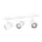 Eglo Ceiling Spot Consuma 1 Steel White | Suitable for 3x GU10